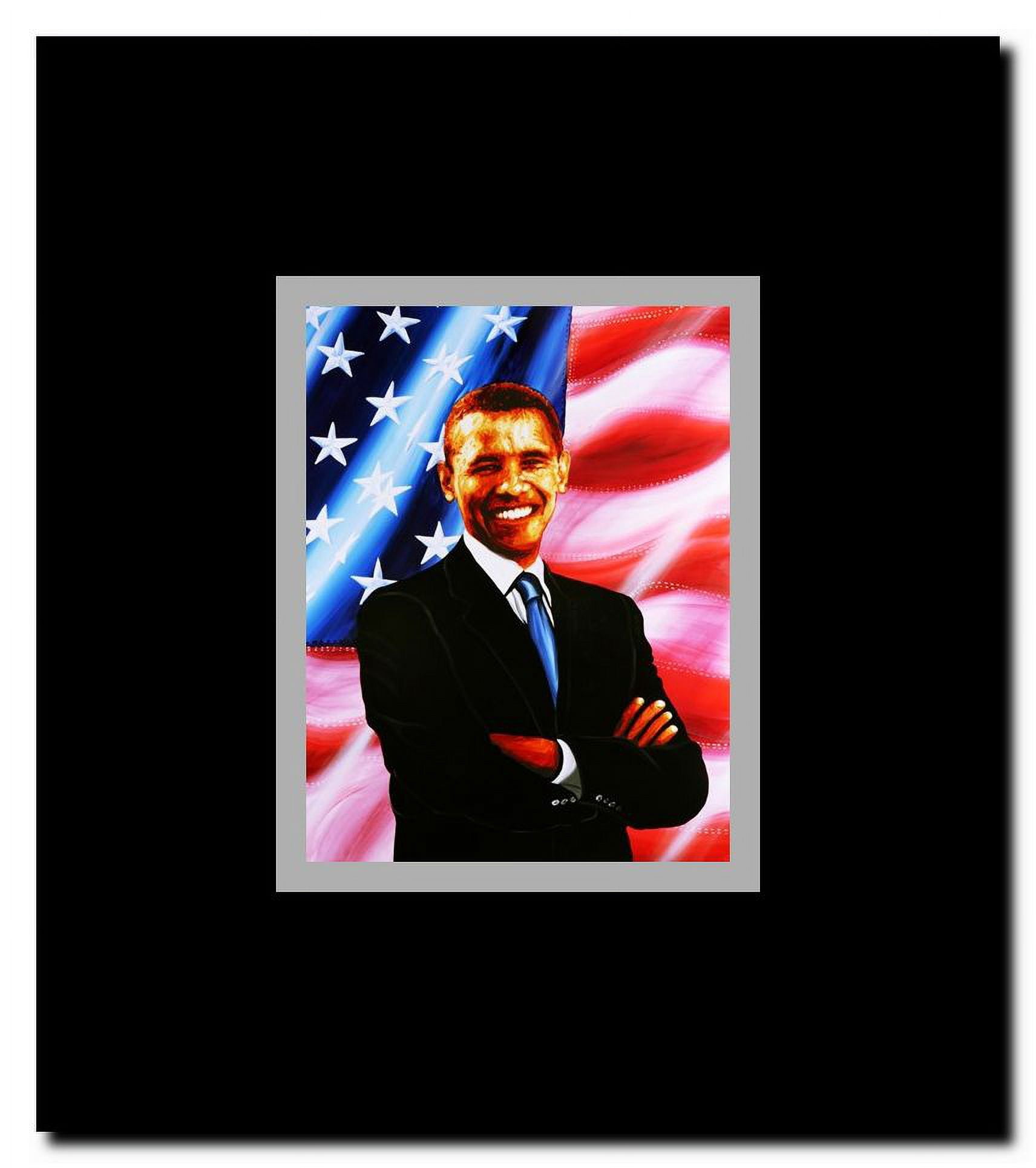 Barack Obama - painting Framed Movie Poster