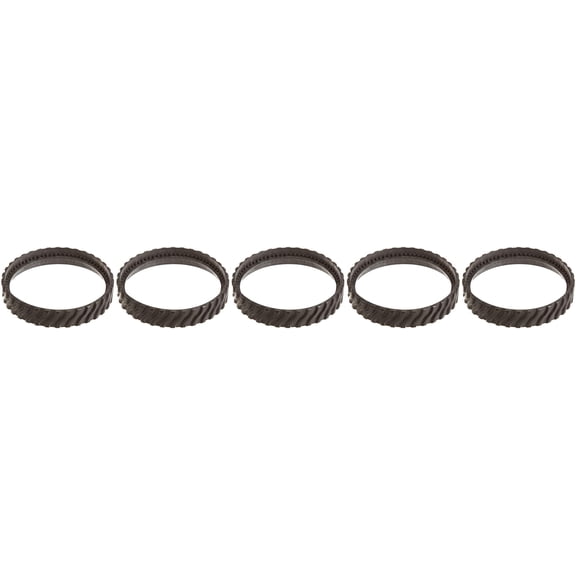 Baracuda 2PK Zodiac MX8 MX6 Swimming Pool Cleaner Wheel Track Tire R0526100 5 Pack, Black