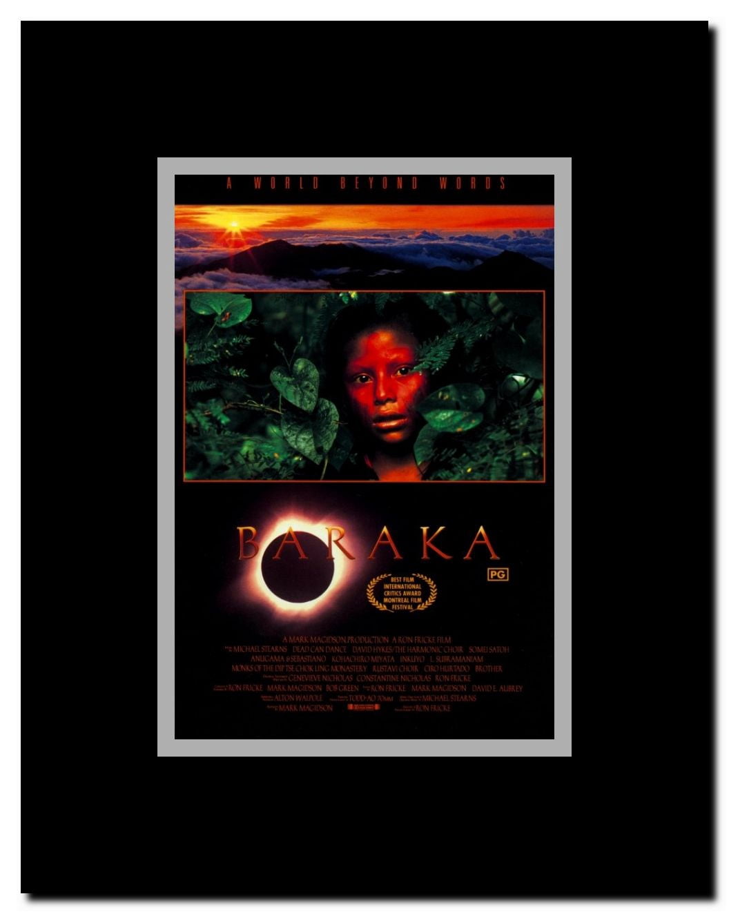 Baraka Framed Movie Poster