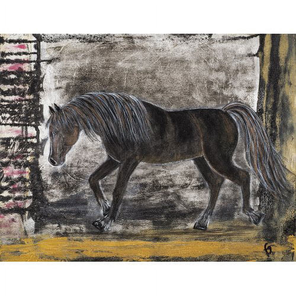 "Baraka Merens Horse" Painting Print on Wrapped Canvas