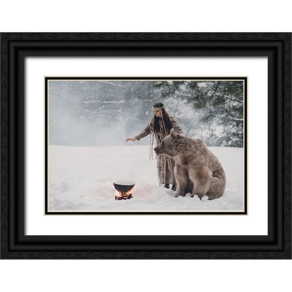 Barantseva, Olga 18x13 Black Ornate Wood Framed with Double Matting Museum Art Print Titled - *