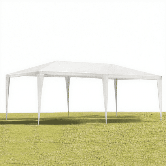 Barara King 10x20' Outdoor Garden Gazebo Canopy Tent, Spacious Wedding Party Marquee Shelter with Open Design, Sturdy Event Tent for Patio Backyard Yard Gathering, White
