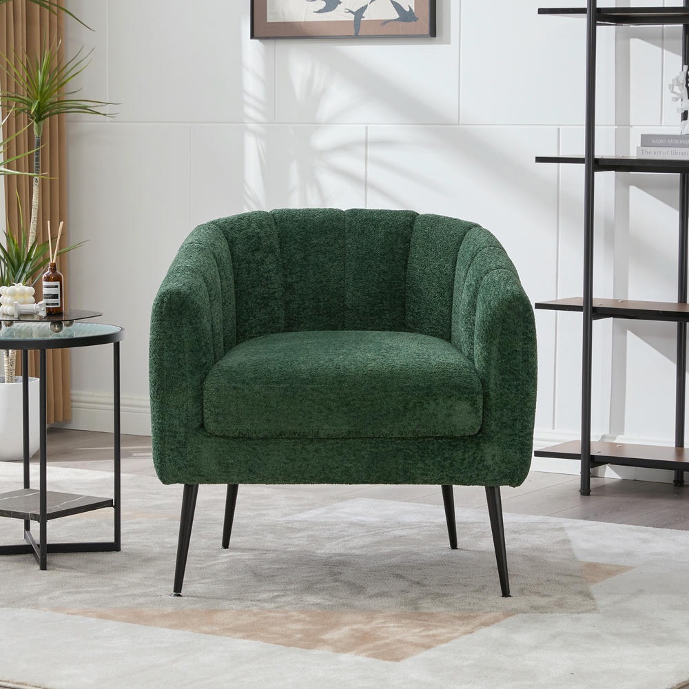 Barara King 29 9 Modern Comfy Arm Chair With Metal Legs And Channel Barara King 29 9 Modern Comfy Arm Chair With Metal Legs And Channel