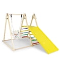 thumbnail image 1 of Barara King 4-in-1 Toddler Slide with Baby Swing and Climbing Ramp, Play Climber Slide PlaySet for Kids, Indoor, Multicolor, 1 of 8