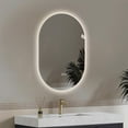 thumbnail image 1 of Barara King 48*30 inch Bathroom Mirror for Wall with LED Touch Screen Anti-fog, Wall Mount Mirror for Bathroom, Bedroom, Living Room, Silver, 1 of 8