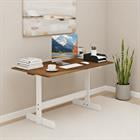 Barara King 55 Inch Rectangular Dining Table for 4-6 People with Solid Wood Trestle Base for Large Family Kitchen and Dining Room Furniture, Walnut