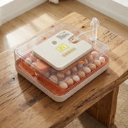 Barara King 56-Egg Automatic Incubator with LED Candler, Auto Temp & Humidity Control, 110V 85W for Poultry Hatching, Clear