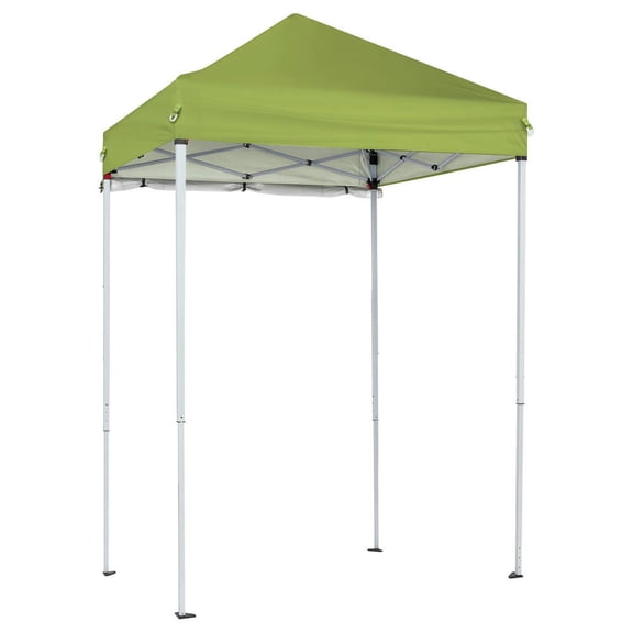 Barara King 5x5FT Portable Pop Up Canopy with 1 Sidewall for Patio Beach Garden Event, Green