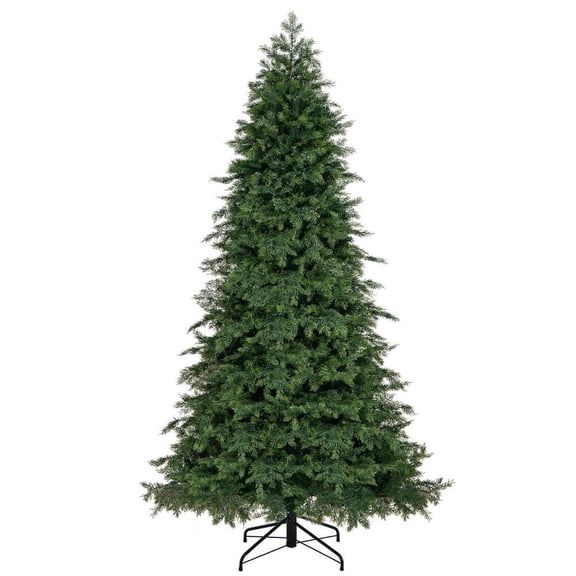 Barara King 7.5ft Christmas Tree with 1019 Lush Branch Tips, Artificial Christmas Tree for Indoor, Outdoor, Holiday Decor, Green