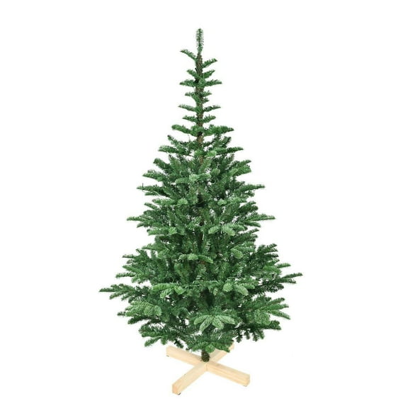 Barara King Artificial Christmas Tree, Xmas Trees,7ft Pre-Lit Christmas Tree with 400 Warm White LEDs, 941 Realistic PE+PVC Tips, Wooden Base