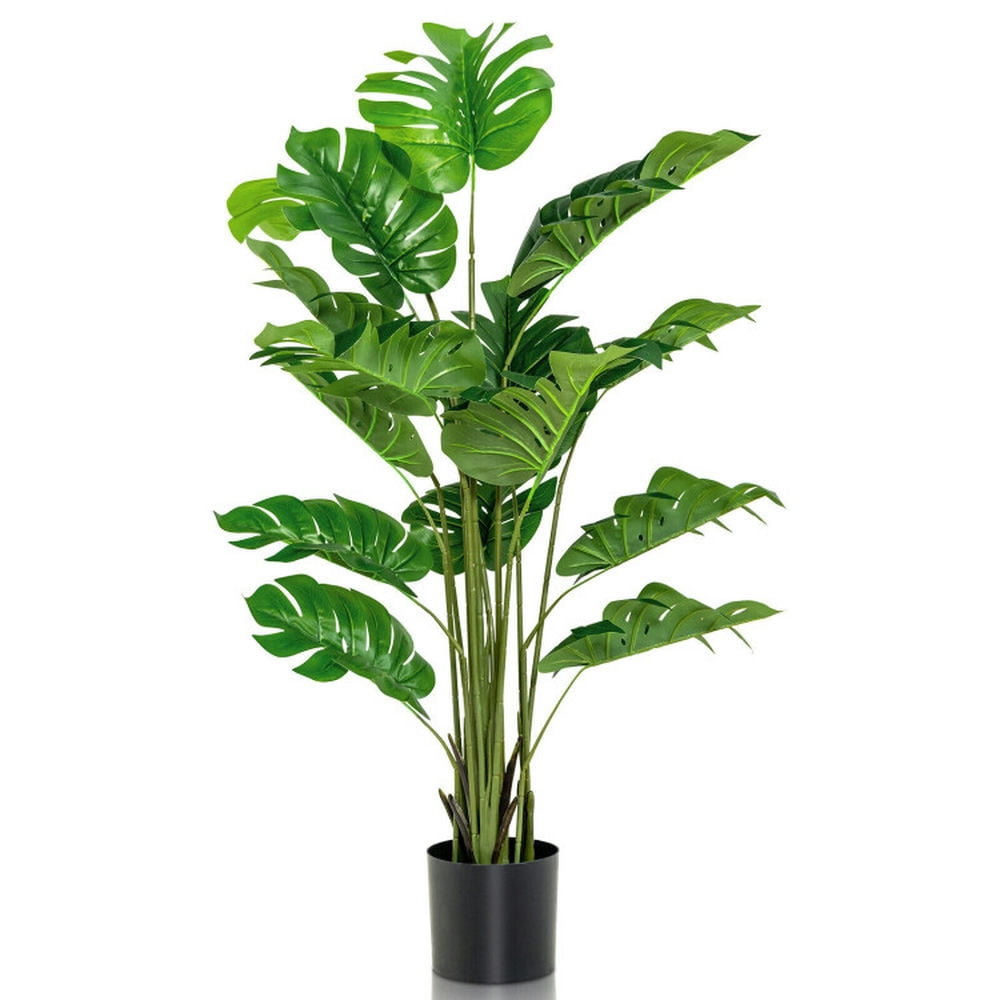 Barara King Artificial Plant, Tall Fake Plant, Indoor Home Décor, 5 Feet Artificial Tree Faux Monstera Deliciosa Plant for Home Indoor and Outdoor