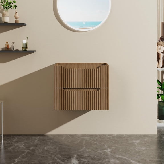 Barara King Bathroom Floating Cabinets, 24" Wall-Mount Bathroom Vanity Cabinet Floating (Cabinet Only)