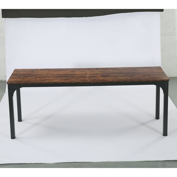 Barara King Console Sofa Table, Entryway Table, Industrial Display Shelf for Entry Way, Hallway, Couch, Living Room, Kitchen, Foyer, Rustic Brown