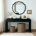 thumbnail image 1 of Barara King Console Table, Entryway Table, Console Sofa Table, Display Shelf,59" Vintage Crafted Entryway Table with 2 Hidden Handle Drawers (Antique Black), 1 of 7