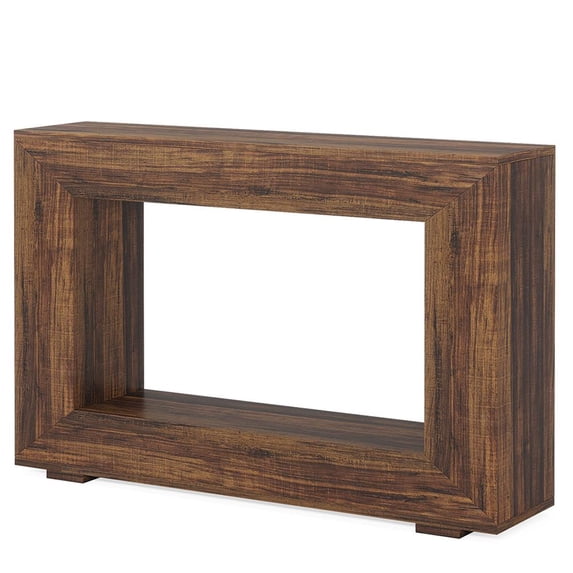 Barara King Console Table, Entryway Table, Console Sofa Table, Display Shelf,Farmhouse Console Table, 47" Wood Entryway Sofa Table with Storage,Rustic Brown