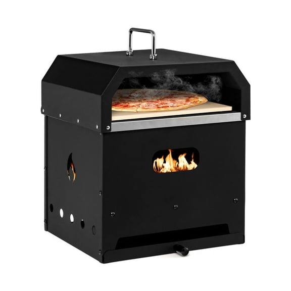 Barara King Cooking Grills, Outdoor Picnics Grills, 4-in-1 Outdoor Portable Pizza Oven with 12 Inch Pizza Stone