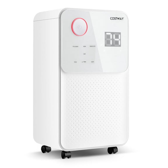 Barara King Dehumidifier, Home Basement Dehumidifiers,32 Pints 2000 Sq. Ft Dehumidifier for Home and Basements with 3-Color Digital Display-White
