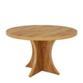 thumbnail image 1 of Barara King Dining Table, Kitchen Dining Table,Wood Dining Table, 47.24 Inches Round Kitchen Table for 4-6,Brown, 1 of 5