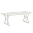 thumbnail image 1 of Barara King Dining Table, Kitchen Dining Table,Wood Dining Table, Farmhouse 70.8" Kitchen Table for 6 People,White, 1 of 10