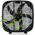 thumbnail image 1 of Barara King Fans,Blow Cold Air, 20 Inch Box Portable Floor Fan with 3 Speed Settings and Knob Control-Black, 1 of 10
