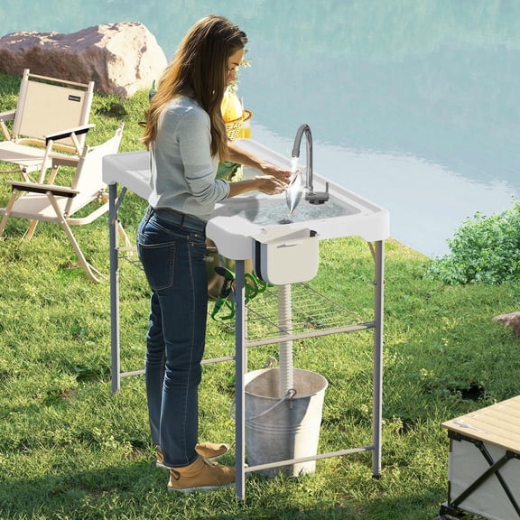 Barara King Adjustable Outdoor Table, Camping Table