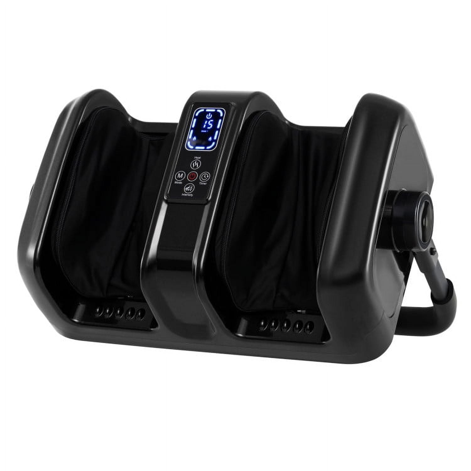 Barara King Foot Massagers,Foot Relaxation,Foot and Calf Massager with Heat Shiatsu Deep Kneading Rolling Smart Electric Leg Massager-Black