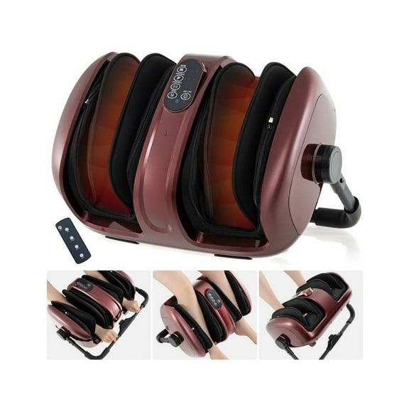 Barara King Foot Massagers,Foot Relaxation,Foot and Calf Massager with Heat for Blood Circulation Pain Relief-Red