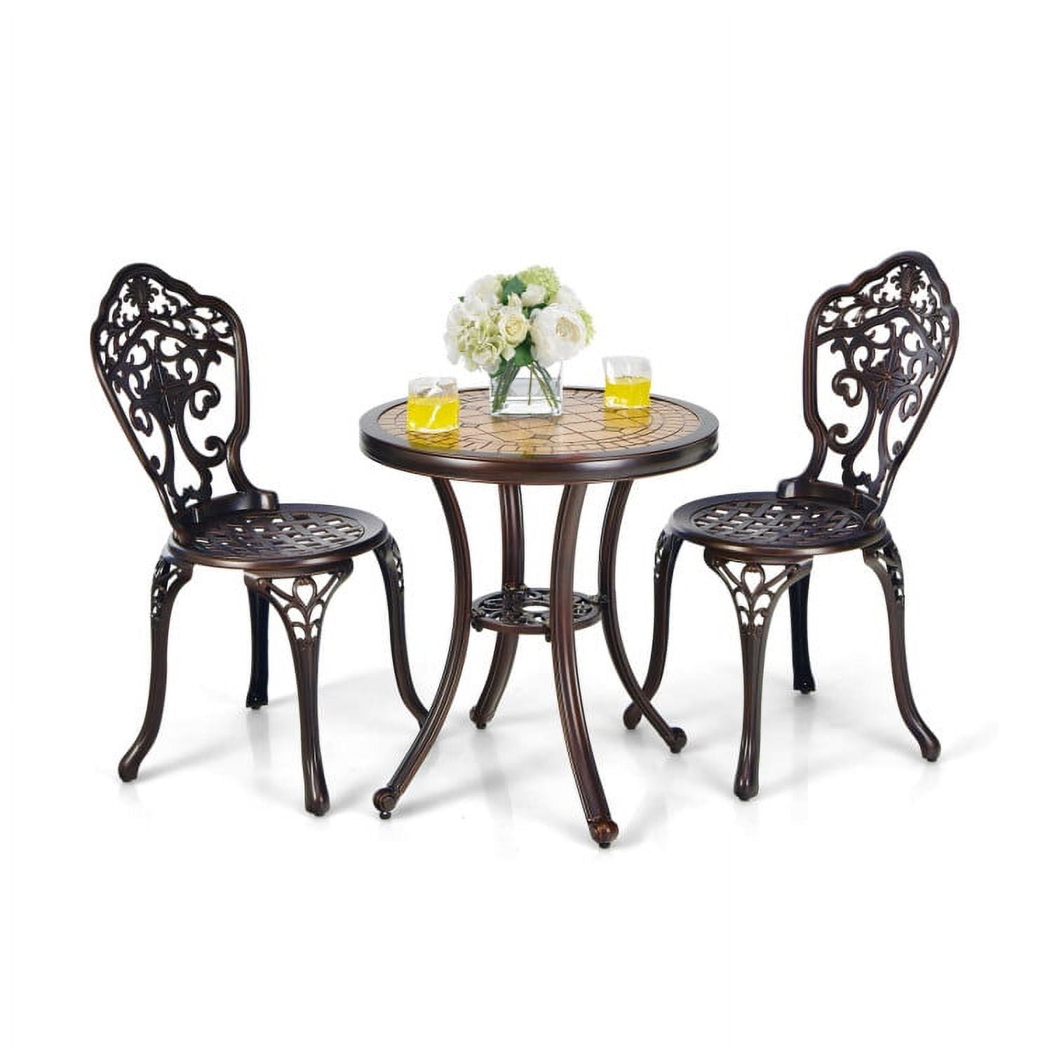 Barara King Garden Conversation Table Set, Conversation Loveseat Chairs ...