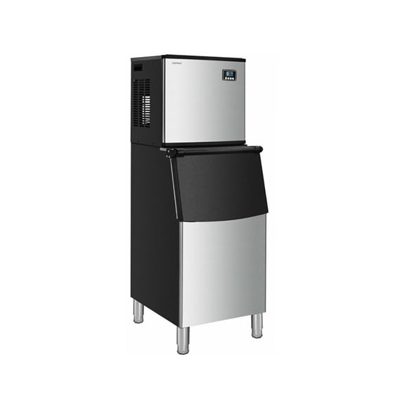Barara King Ice Makers, Ice Making Ice Maker Machine,353LBS/24H Split Commercial Ice Maker with 198 LBS Storage Bin