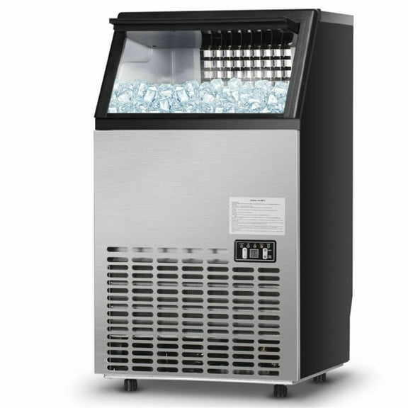 Barara King Ice Makers, Ice Making Ice Maker Machine,Portable Built-In Stainless Steel Commercial Ice Maker