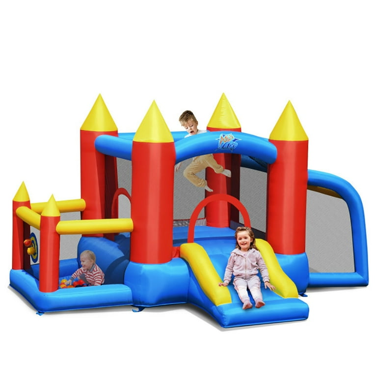 Barara King Inflatable Bounce House Large Bounce Castle Inflatable Bouncers Inflatable Soccer Goal Ball Pit Bounce House Without Blower