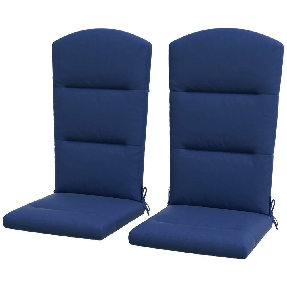 Barara King Outdoor Chair Cushions,Patio Chair Cushions,Outdoor Chair Cushions for Adirondack Chair, Replacement Cushions, Blue