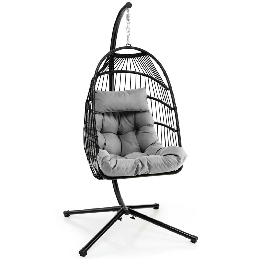 Barara King Outdoor Porch Egg Chair,Hanging Egg Swing Chair,Patio ...