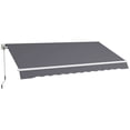 thumbnail image 1 of Barara King Patio Awning Sunshade Shelter,Patio Retractable Sun Shade,12' x 10' Manual Retractable Awning Outdoor Sunshade Shelter, 1 of 11