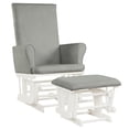 thumbnail image 1 of Barara King Recliner Chair, Reclining Chair,Lounge Chair,Baby Nursery Relax Rocker Rocking Chair Glider and Ottoman Cushion Set-Gray, 1 of 10
