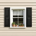 thumbnail image 1 of Barara King Shutters for Windows with Premium Board and Batten, Modern Shutters with Squared Design and Easy Mount for Farmhouse, Home Office, Living Room, Bedroom, Black(14"*25"), 1 of 9