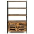 thumbnail image 1 of Barara King Storage Rack, Plant Stand Shelf, Bookshelf, Industrial Storage Shelf with 2 Shutter Doors, 1 of 10