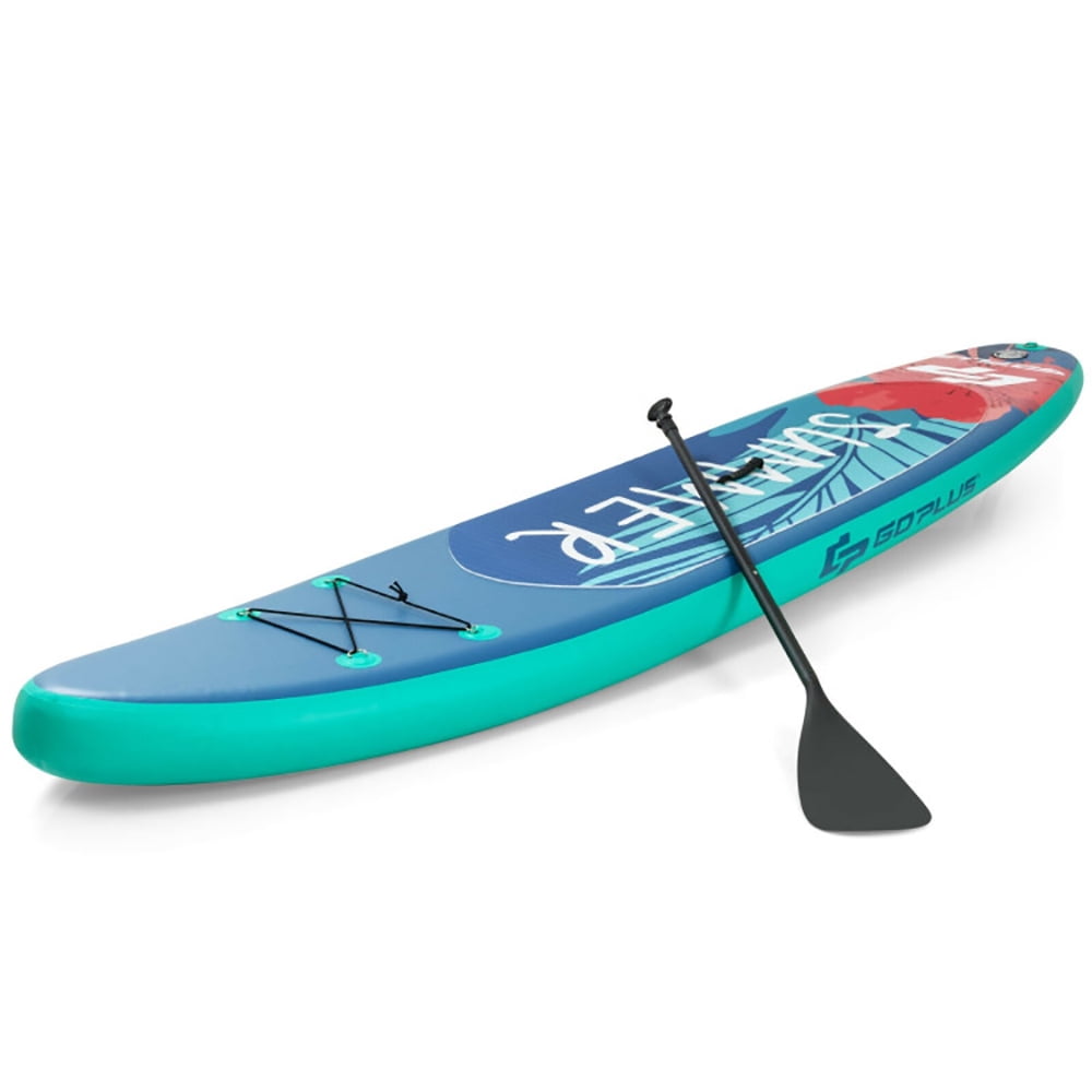 Barara King Surfboard, Soft Top Beginner Surfboard,10 Feet Inflatable Stand Up Paddle Board with Backpack Leash Aluminum Paddle-L