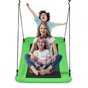 Barara King Swing,60 Inch Platform Tree Swing 700 lbs for Kids and Adults-Green