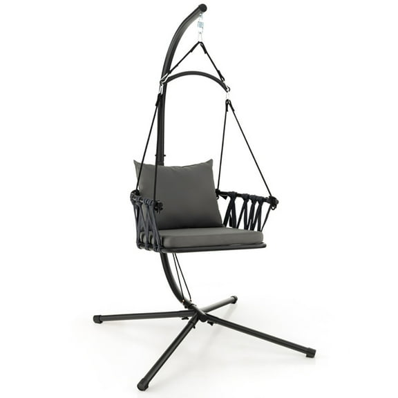 Barara King Swing Chair, Swing Chair Bench, Swing Seat, Hanging Swing Chair with Stand-Gray