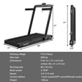 thumbnail image 1 of Barara King Treadmill, Electric Treadmill, Walking Jogging Machine,4.75HP 2 In 1 Folding Treadmill with Remote APP Control-Black, 1 of 8