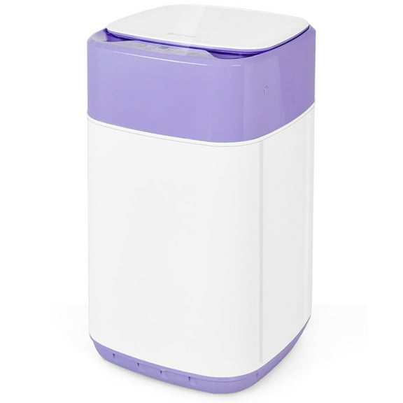 Barara King Washing Machine, Laundry Washer, 8lbs Portable Fully Automatic Washing Machine with Drain Pump-Purple