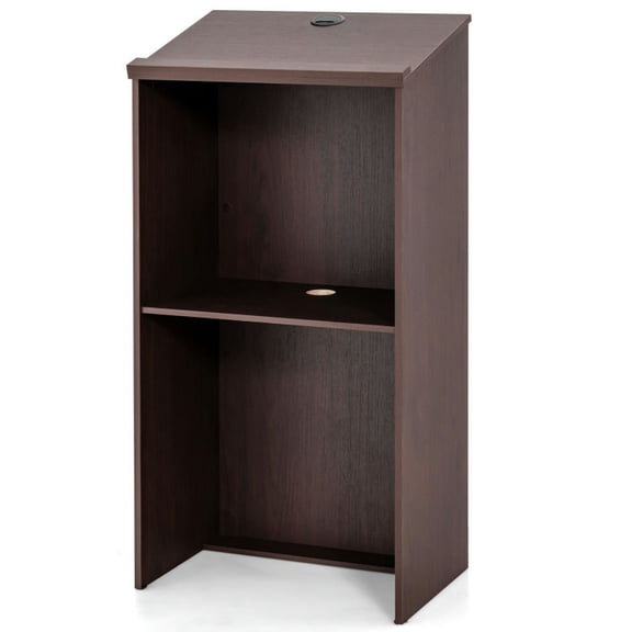 Resenkos Wooden Floor Standing Podium Speaking Lectern