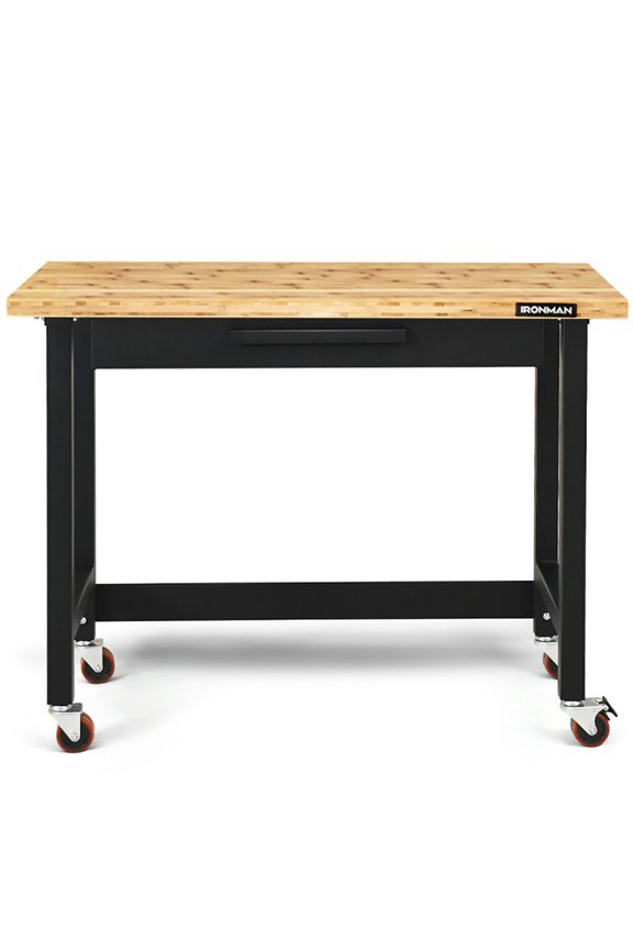 Mobile Workbench with Lockable Casters for Home Work Use