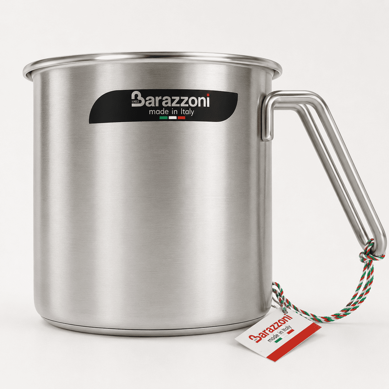 Barazzoni 18/10 Stainless Steel Milk Pan Made in Italy Kitchen