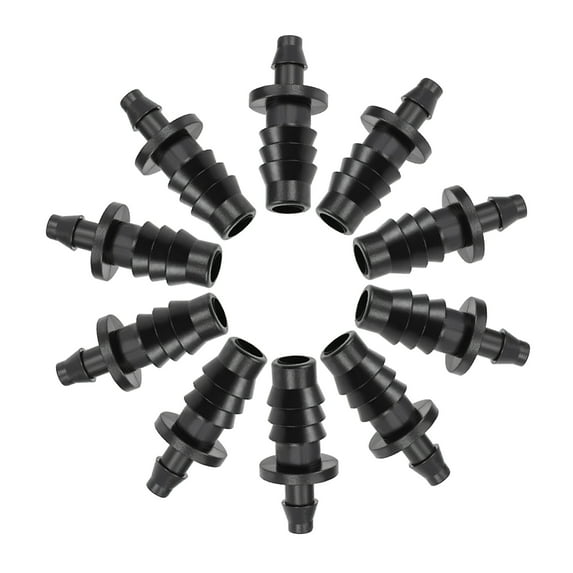 Barb Drip Pipe 4mm and 8mm Inner Diameter Hose Plug Connector for Garden Irrigation System, Plastic 30pcs