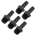 thumbnail image 1 of Barb Drip Pipe Connector 1/2 BSPT Male Thread 16PE Hose Fitting for Garden Agricultural Irrigation System, Plastic 5Pcs, 1 of 5