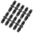 thumbnail image 1 of Barb Drip Pipe Connector 8mm Inner Diameter Hose Fitting Straight for Garden Irrigation System, Plastic 20pcs, 1 of 4