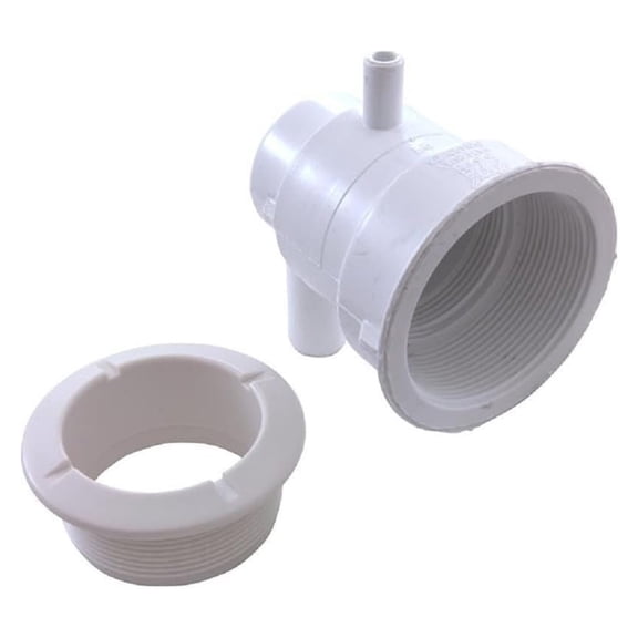 Barb Ell Jet Body 0.375" x 0.75", 3/8" Barb x 3/4" Water Jet Fitting, White Nylon Elbow Connector for Irrigation, Hydroponics, and Fluid Transfer