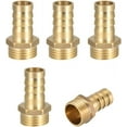 thumbnail image 1 of Barb X Npt Male Adapter, Standard Connection For Drinking Water Systems, Brass Material With Prolonged Service Life, Easy Connect Disconnect, 5 Pack, 1 of 5